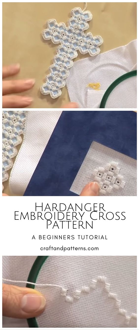 Hardanger Embroidery Cross Bookmark
