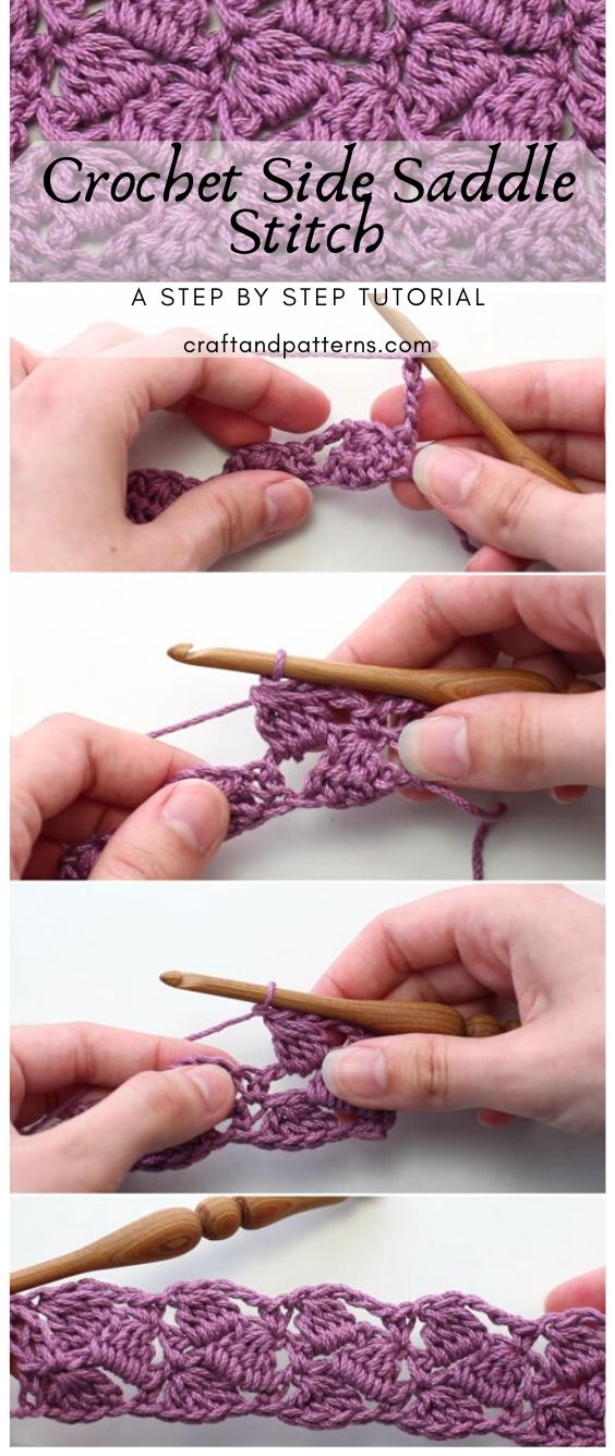 Crochet Side Saddle Stitch
