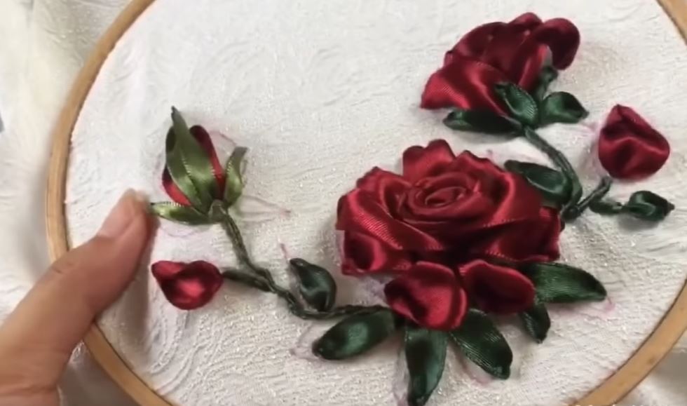 Ribbon Embroidery Flower