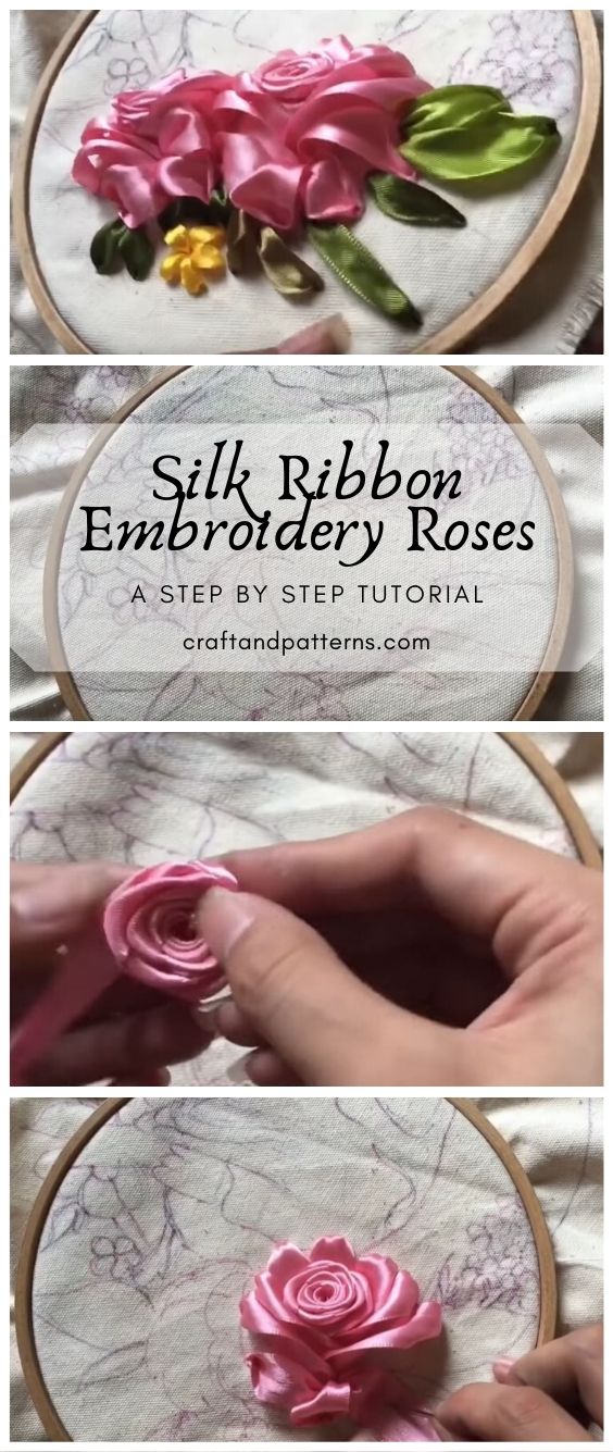 Silk Ribbon Embroidery Rose