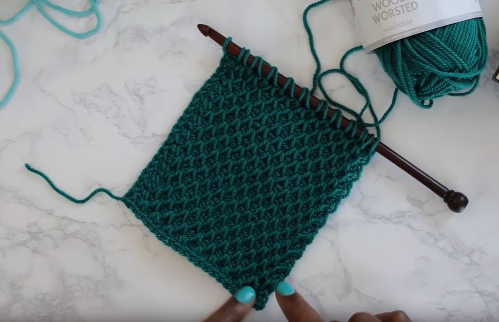 Tunisian Crochet Smock Stitch